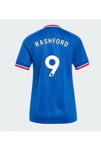 Manchester United Marcus Rashford #9 Jalkapallovaatteet Naisten Vieraspaita 2026-27 Lyhythihainen